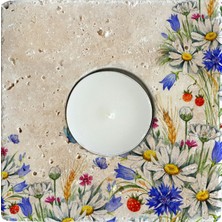 Oscar Stone Decor Doğaltaş Mumluk