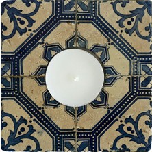 Oscar Stone Decor Doğaltaş Mumluk