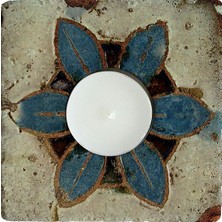 Oscar Stone Decor Doğaltaş Mumluk