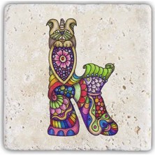 Oscar Stone Decor Harf Bardak Altlığı