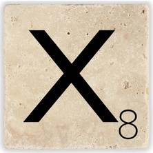 Oscar Stone Decor Harf Bardak Altlığı