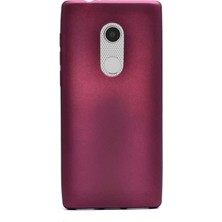 Gpack Alcatel 3 Kılıf Premier Lüx Yumuşak Silikon + Nano Ekran Koruyucu + Kalem Mürdüm