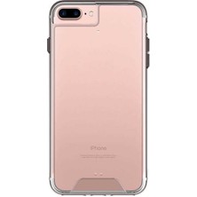 Gpack Apple iPhone 8 Plus Kılıf Gard Nitro Silikon + Nano Ekran Koruyucu + Kalem Şeffaf