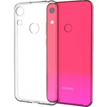 Gpack Huawei Honor 8A Kılıf Süper Silikon Yumuşak Koruma + Nano Ekran Koruyucu + Kalem Renksiz