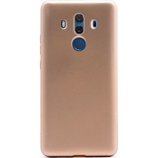 Gpack Huawei Mate10 Pro Kılıf Premier Silikon Kılıf + Nano Ekran Koruyucu + Kalem Koruyucu Gold