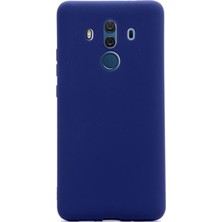 Gpack Huawei Mate10 Pro Kılıf Premier Silikon Kılıf + Nano Ekran Koruyucu + Kalem Koruyucu Lacivert