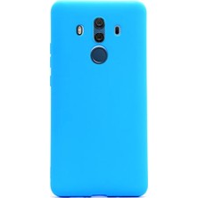 Gpack Huawei Mate10 Pro Kılıf Premier Silikon Kılıf + Nano Ekran Koruyucu + Kalem Koruyucu Mavi