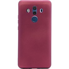 Gpack Huawei Mate10 Pro Kılıf Premier Silikon Kılıf + Nano Ekran Koruyucu + Kalem Koruyucu Mürdüm