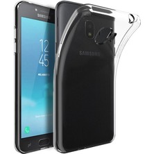 Gpack Samsung Galaxy J2 Core Kılıf Süper Silikon + Nano Ekran Koruyucu + Kalem Koruyucu Şeffaf