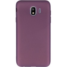 Gpack Samsung Galaxy J4 Kılıf Premier Silikon + Nano Ekran Koruyucu + Kalem Koruyucu Mürdüm