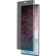 Gpack Samsung Galaxy Note 10 Privacy Gizlilik Filtreli Hayalet Cam Siyah