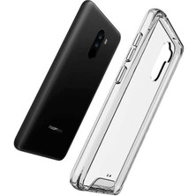 Gpack Xiaomi Pocophone F1 Kılıf Gard Nitro Silikon + Nano Ekran Koruyucu + Kalem Şeffaf