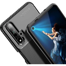 Case Street Huawei Honor 20 Kılıf Negro Karbon Dizayn Silikon Lacivert