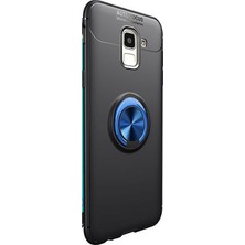 Case Street Samsung Galaxy A6 Plus 2018 Kılıf Ravel Yüzüklü + Nano Koruyucu Karışık Renk