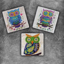 Oscar Stone Decor Doğaltaş Magnet - 3'lü Set
