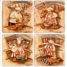 Oscar Stone Decor Doğaltaş Bardak Altlığı 4'lü Set 10 x 10 cm