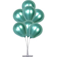 Kidspartim 7 'li Balon Stand Demeti Krom Yeşil Balon