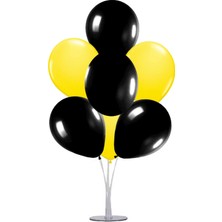 Kidspartim 7 'li Balon Demeti Sarı Siyah Balon