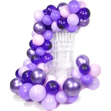 Kidspartim Krom Mor 'lila Balon Zinciri 5 Metre
