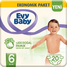 Evy Baby Bebek Bezi 6 Beden XL 20 Adet (Yeni)