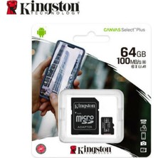 64GB MICRO SD CANVAS PLUS KINGSTON SDCS2/64GB