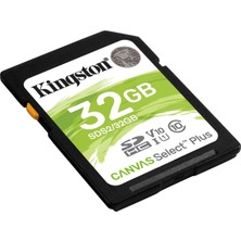 Kingston 32GB SDHC Canvas Select Plus Hafıza Kartı SDS2/32GB