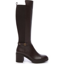 Kemal Tanca Kadın Deri Çizme Çizme 94 710C Bn Czm Sk19/20