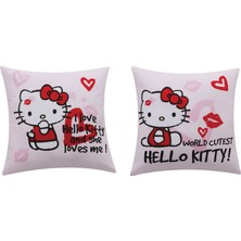 Taç Hello Kitty 40X40 Cm Kırlent 40X40 Cm