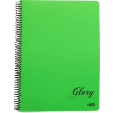 Glory 80 Yaprak Çizgili A4 Spiralli Defter