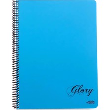 Glory 80 Yaprak Çizgili A4 Spiralli Defter