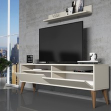 Evdo Best Tv Ünitesi ve Orta Sehpa Takımı - Krem