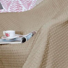 Merinos Pearl Tomurcuk Battaniye Cappuccino Tek Kişilik
