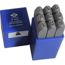 Aydal A Çelik Rakam 9’lu Set Karakter Ölçüsü 2,5 mm 6 x 65 mm 150 gr