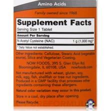 Now Nac 1000 Mg 120 Tablets