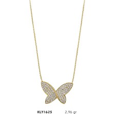 Harem Altın 14 Ayar Altın Taşlı Kelebek Kolye Kly1625