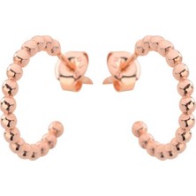 Harem Altın Bilye Halka Gümüş Küpe - Gms545