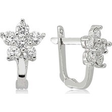 Harem Altın Ea1080001 Gümüş Çiçek Küpe