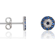 Harem Altın Erg50123 Gümüş Nazar Çivili Küpe