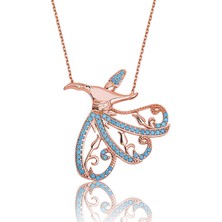 Harem Altın Gümüş Semazen Bayan Kolye