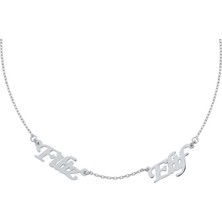 Harem Altın İki İsimli Gümüş Kolye - Gms1268