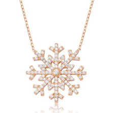 Harem Altın Pt2610274 Gümüş Kar Tanesi Bayan Kolye