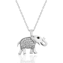 Harem Altın Pt2610619 Gümüş Fil Bayan Kolye