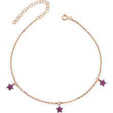 Harem Altın Üçlü Yıldız Gümüş Halhal - Gms842