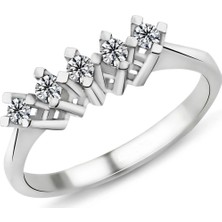 Harem Altın 0.21 Karat F Renk Beştaş Pırlanta Yüzük Pb523