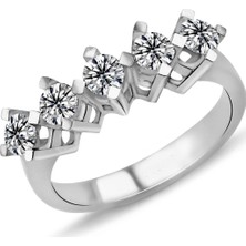 Harem Altın 1.00 Karat F Renk Beştaş Pırlanta Yüzük Pb592