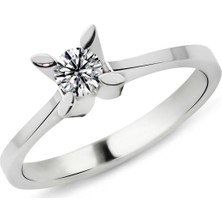 Harem Altın 0.28 Karat F Renk Pırlanta Tektaş Yüzük Pr119