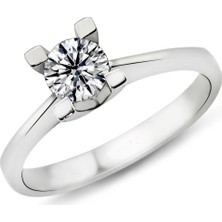 Harem Altın 0.60 Karat E Renk Hrd Sertifikalı Pırlanta Tektaş Yüzük Pr131