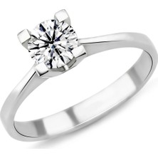 Harem Altın 0.70 Karat D Renk Hrd Sertifikalı Pırlanta Tektaş Yüzük Pr19