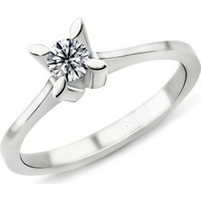 Harem Altın 0.25 Karat E Renk Pırlanta Tektaş Yüzük Pr225