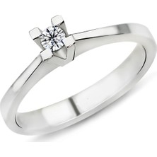 Harem Altın 0.15 Karat E Renk Pırlanta Tektaş Yüzük Pr226